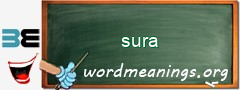 WordMeaning blackboard for sura